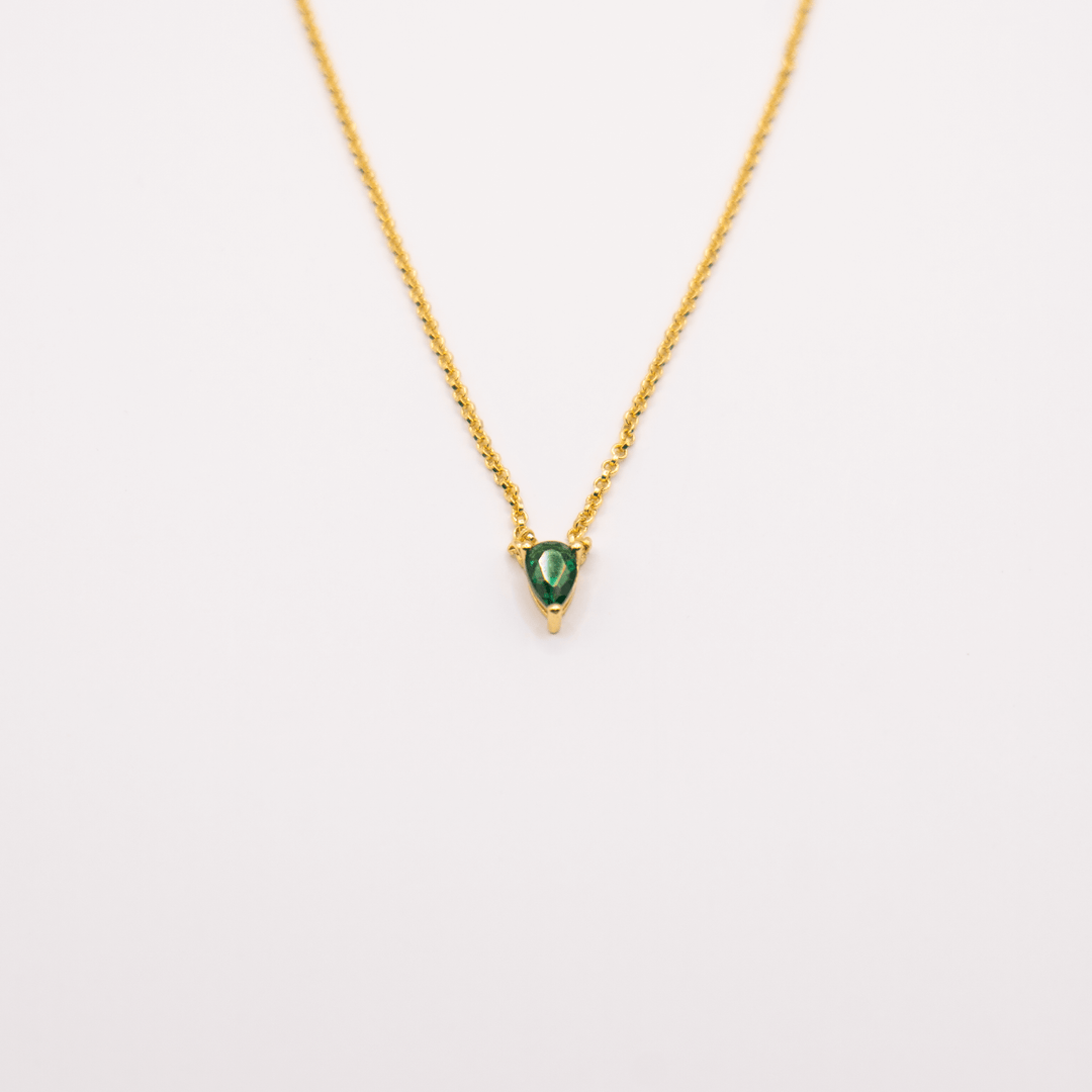 Emerald Green Necklace lady