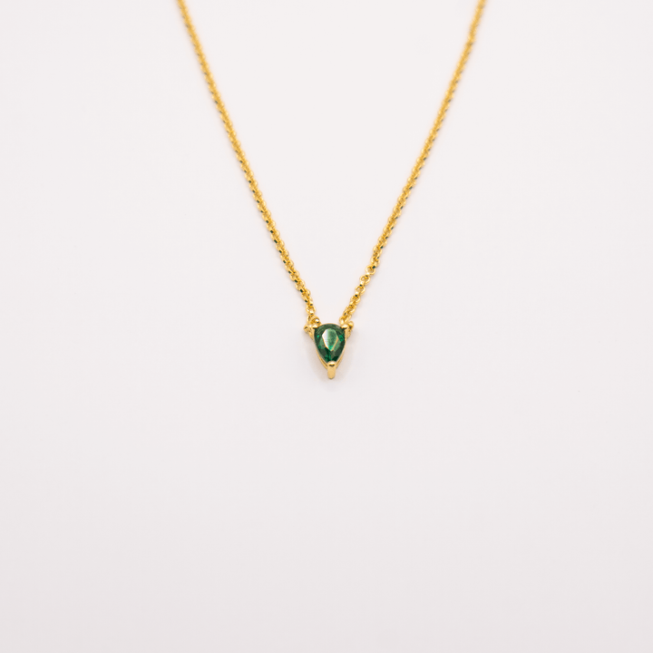 Emerald Green Necklace lady