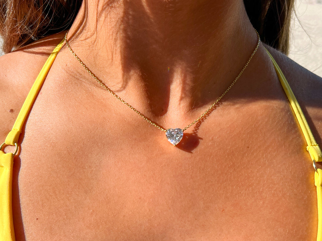 Diamond Clear Crystal Necklace