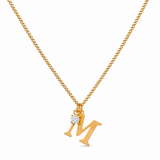 Personalised Initial Birthstone Necklace