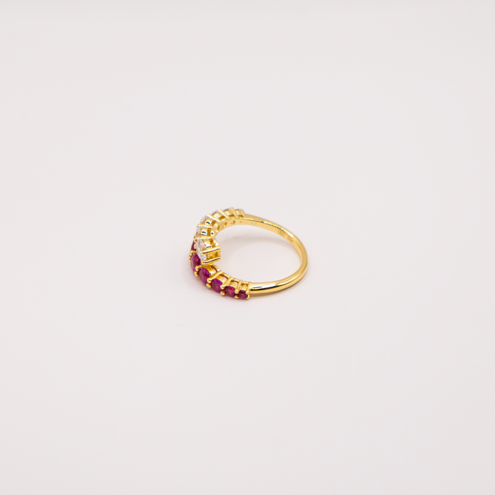 ruby and diamond eternity ring